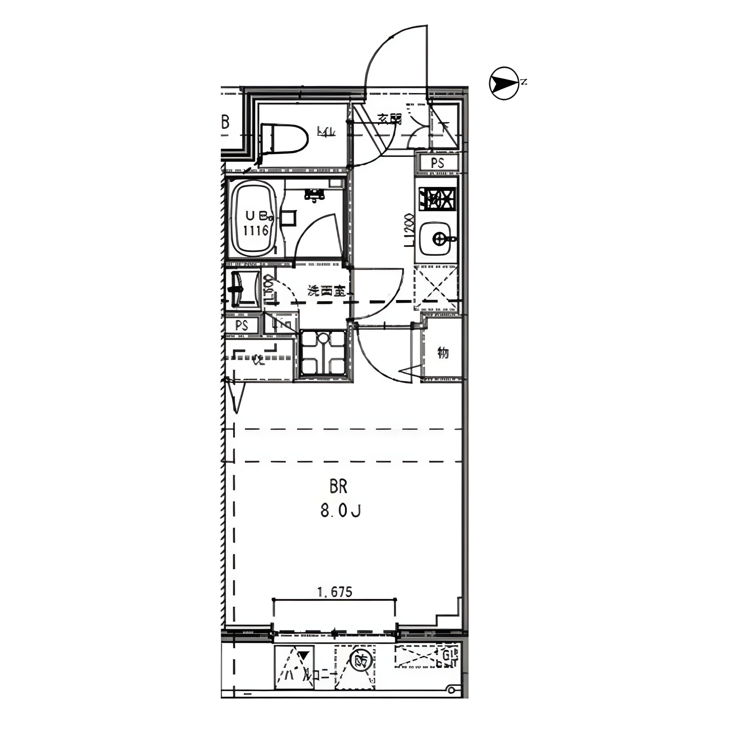 La Douceur秋葉原 0903 間取り図