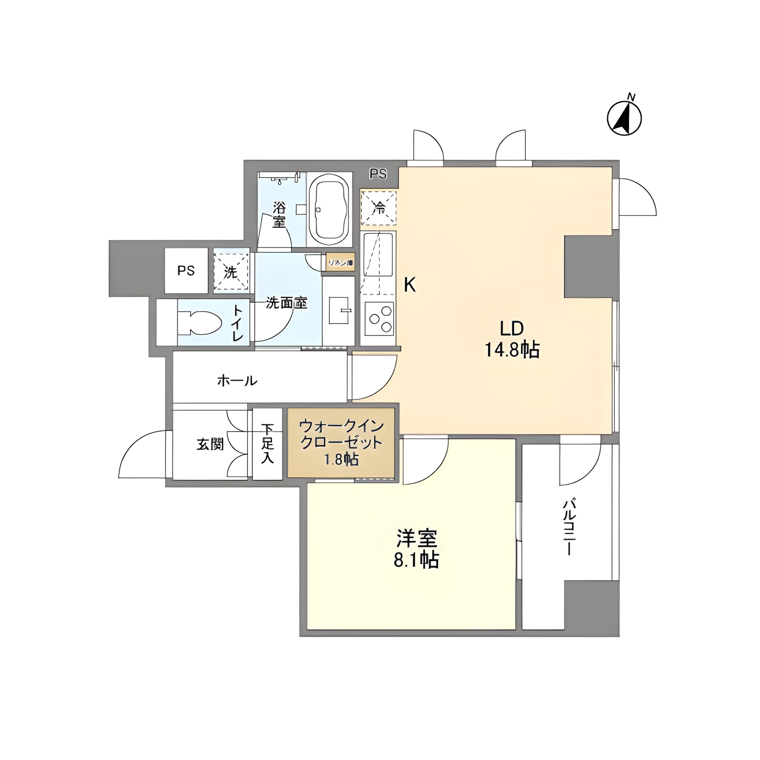 LaSante麹町 1002 間取り図