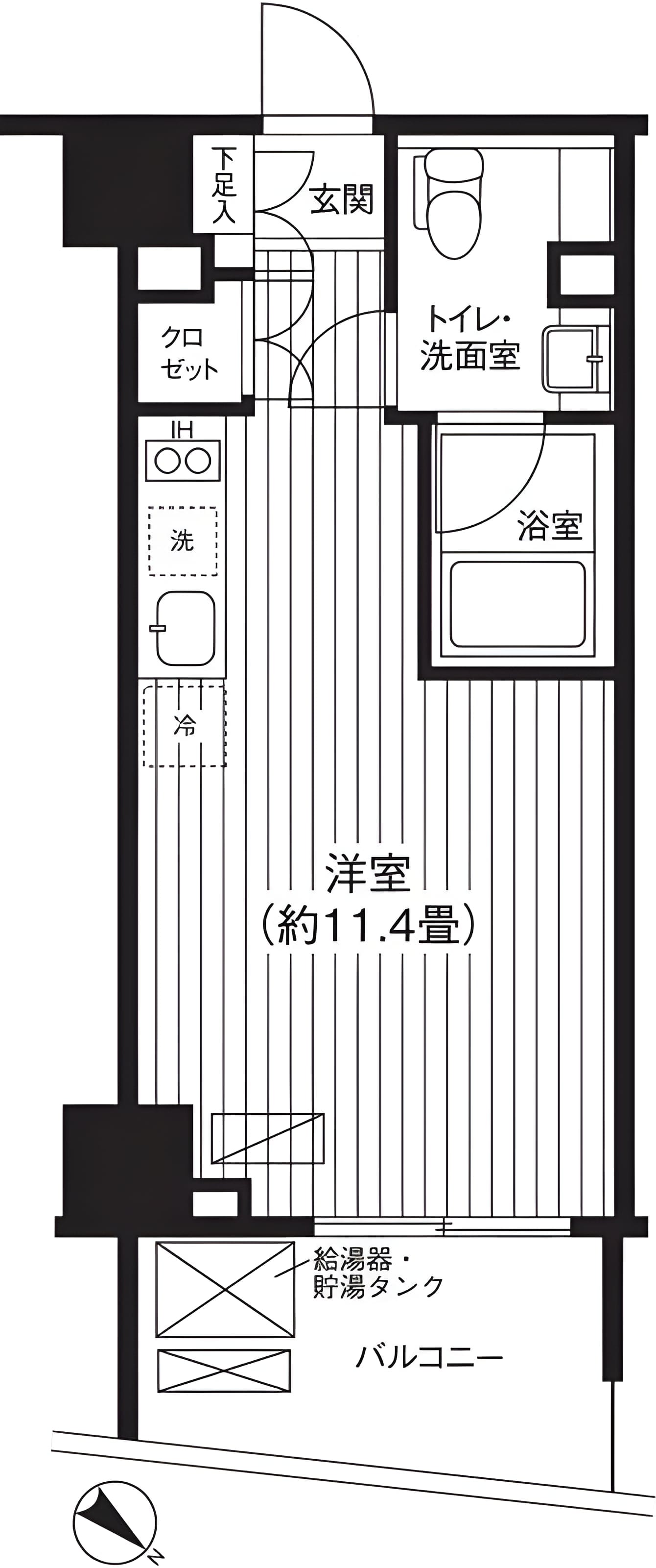 Ti-HIGASHIAZABU 806 間取り図