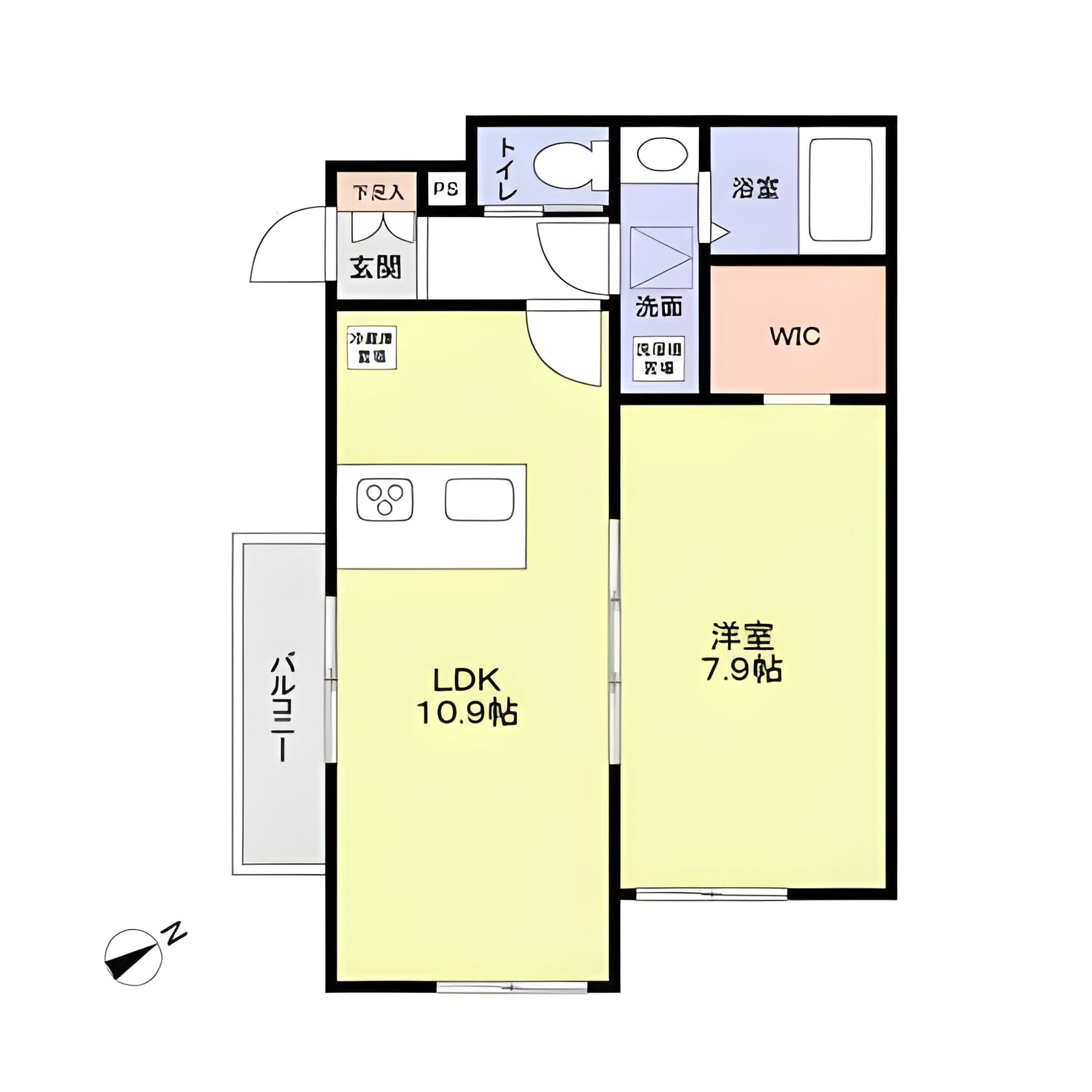 青藍 101 間取り図