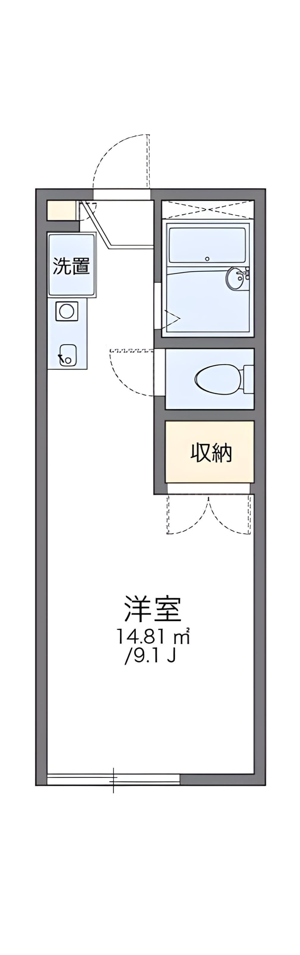 レオパレスコーワ 103 間取り図