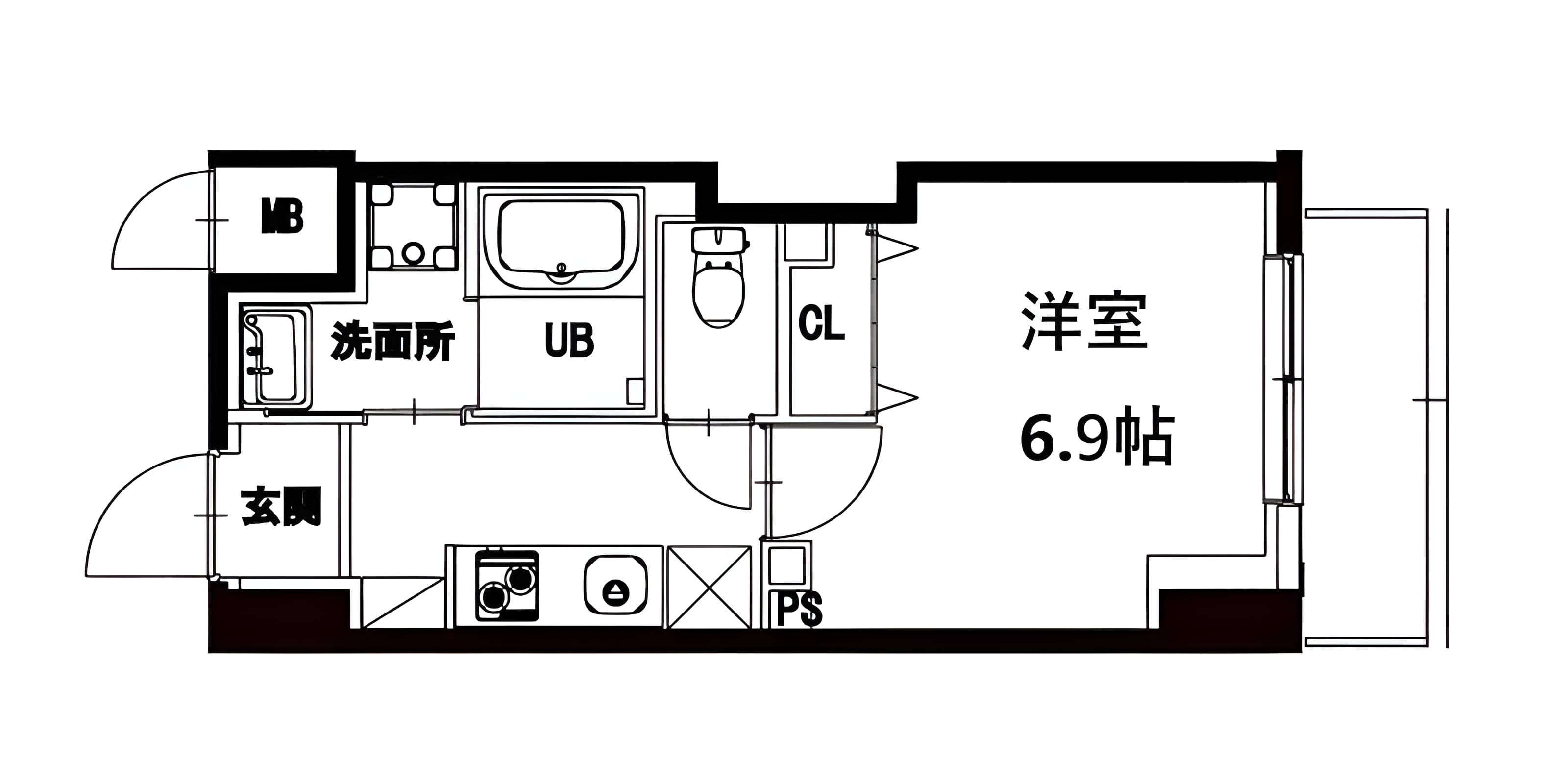 エム・グランヴィア駒形 902 間取り図