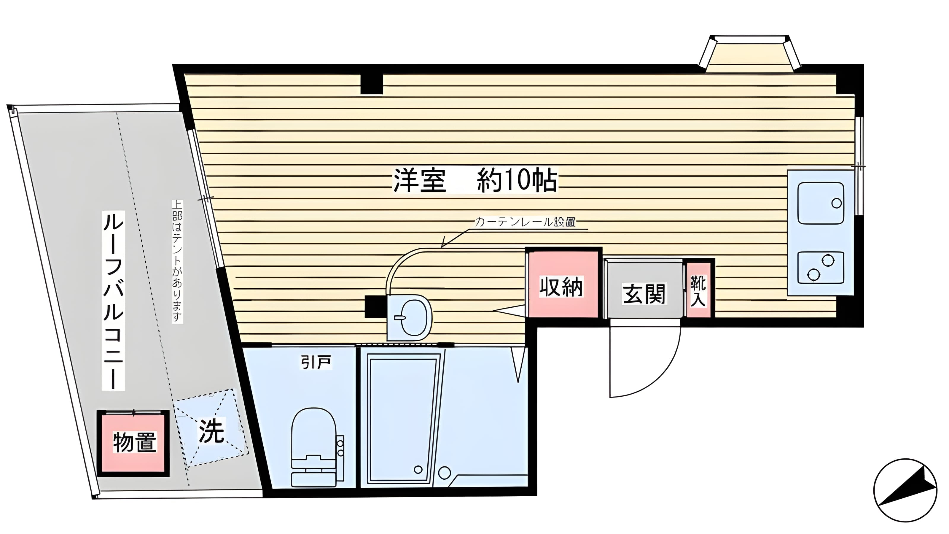 Yビレッヂオーク 4A 間取り図