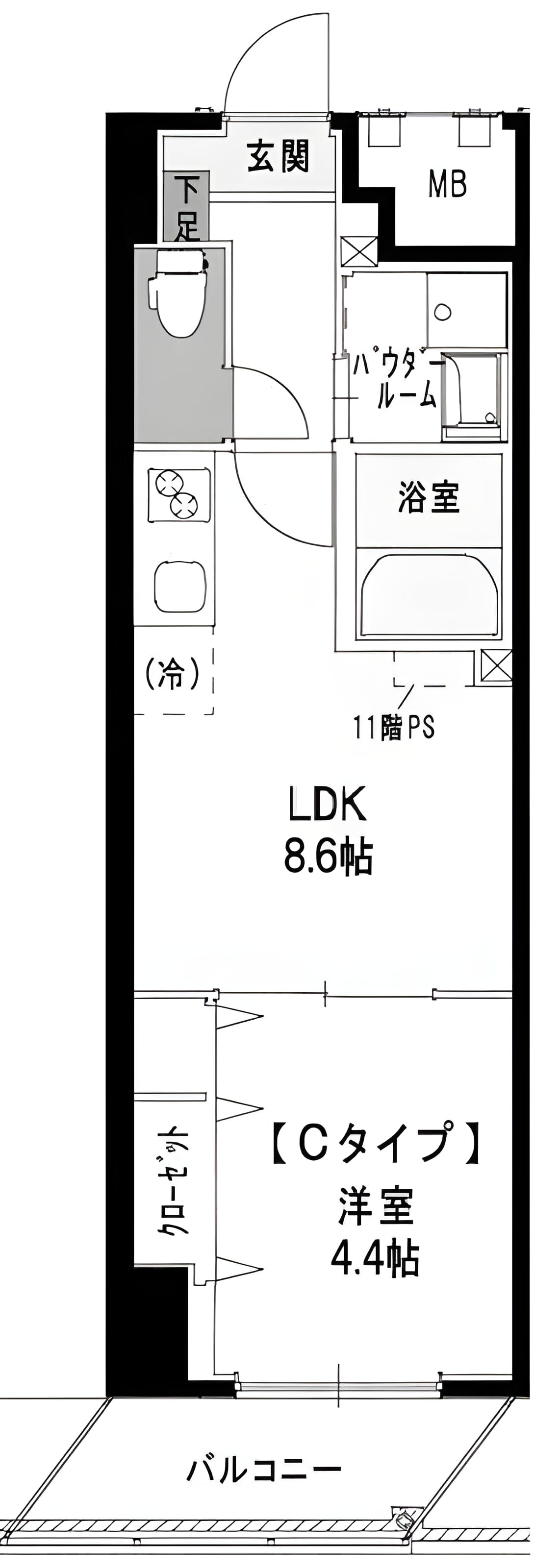 ORANGE PORTE 503 間取り図