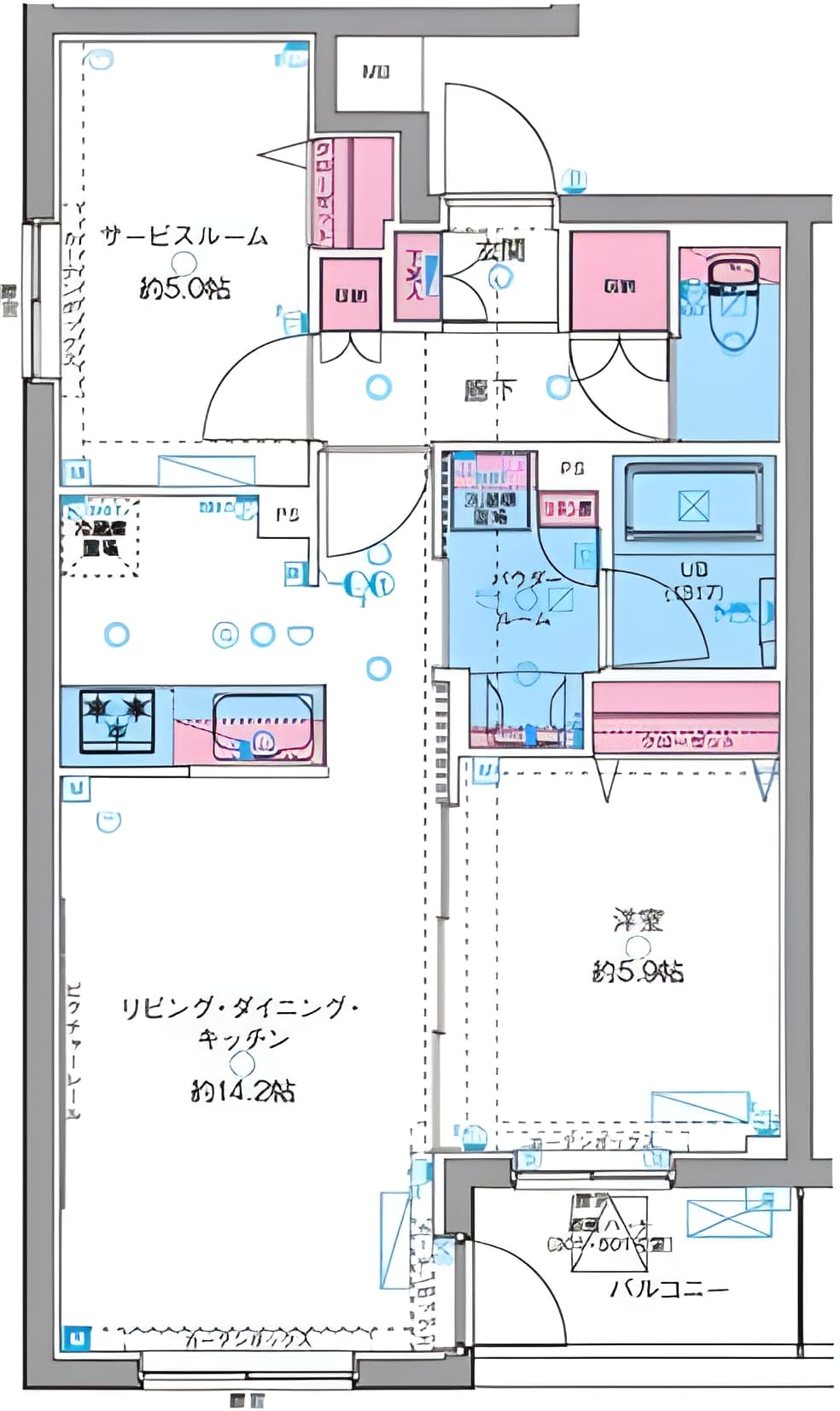 GENOVIA西高島平Ⅱ(ジェノヴィア西高島平Ⅱ) 501 間取り図