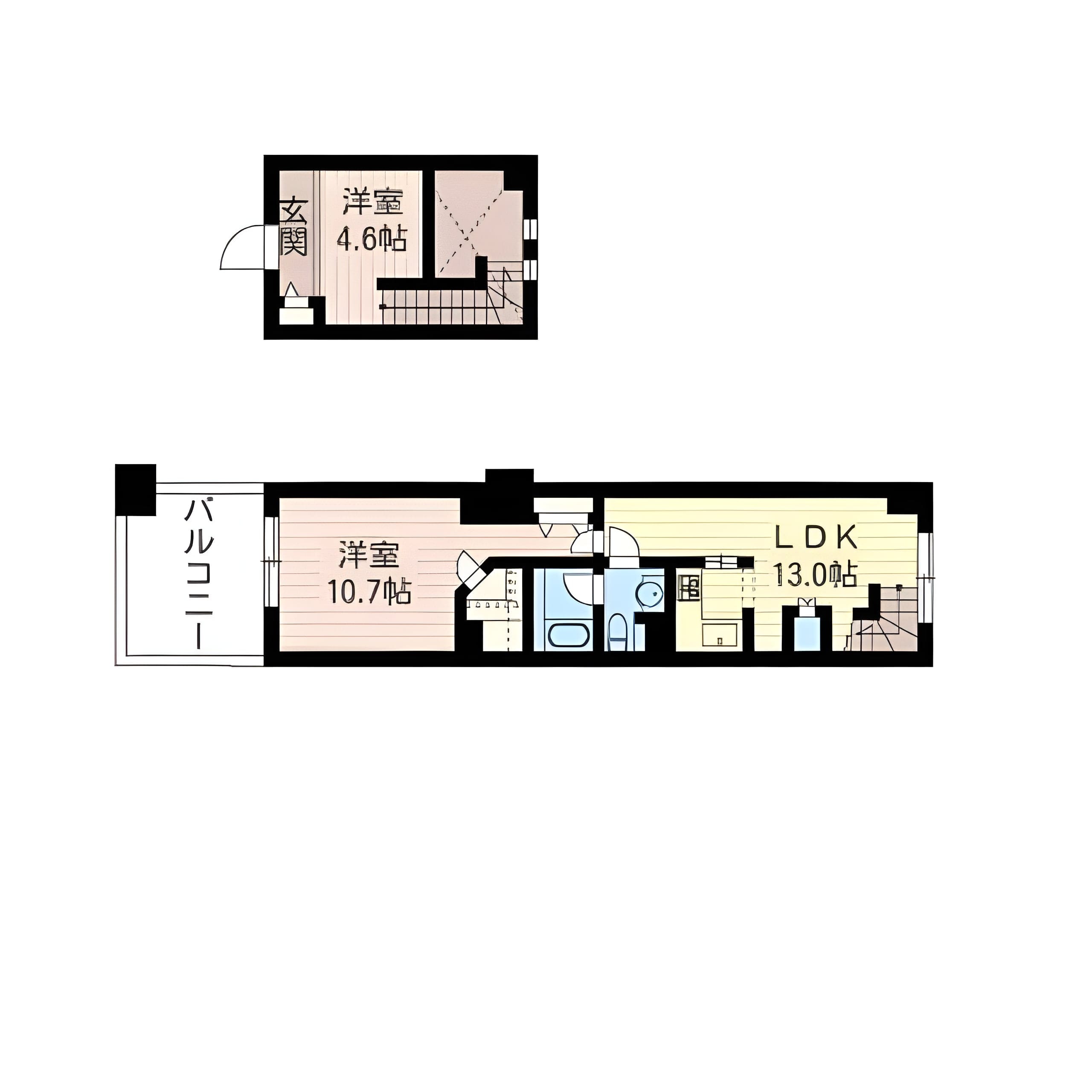 レジデンスシャルマン月島 0734 間取り図