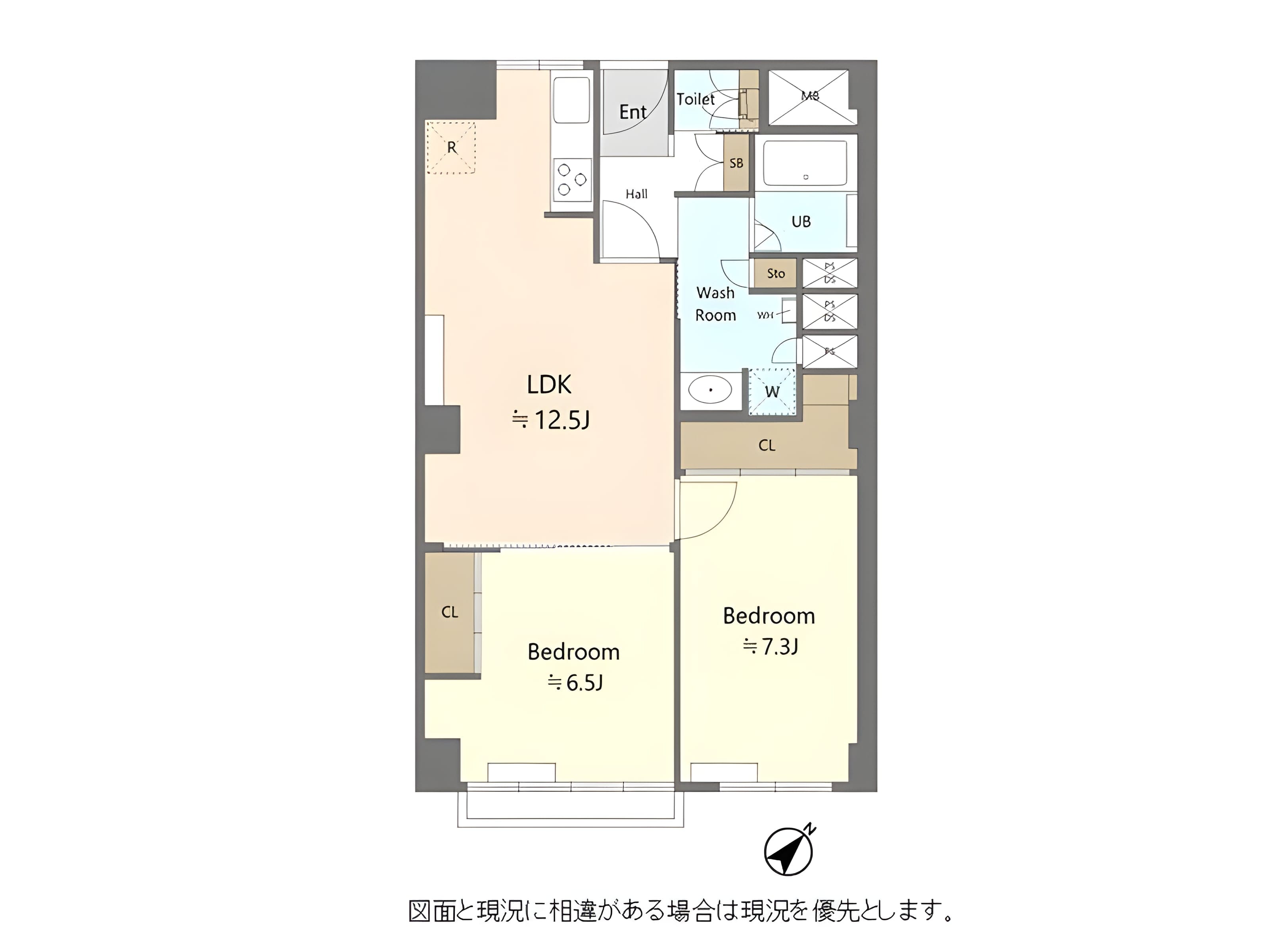 ヴィラ赤坂 404 間取り図