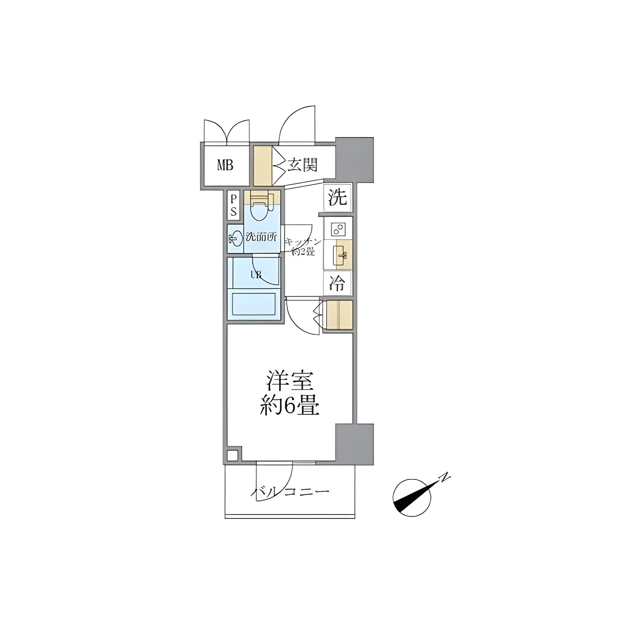レスピール川崎 0410 間取り図