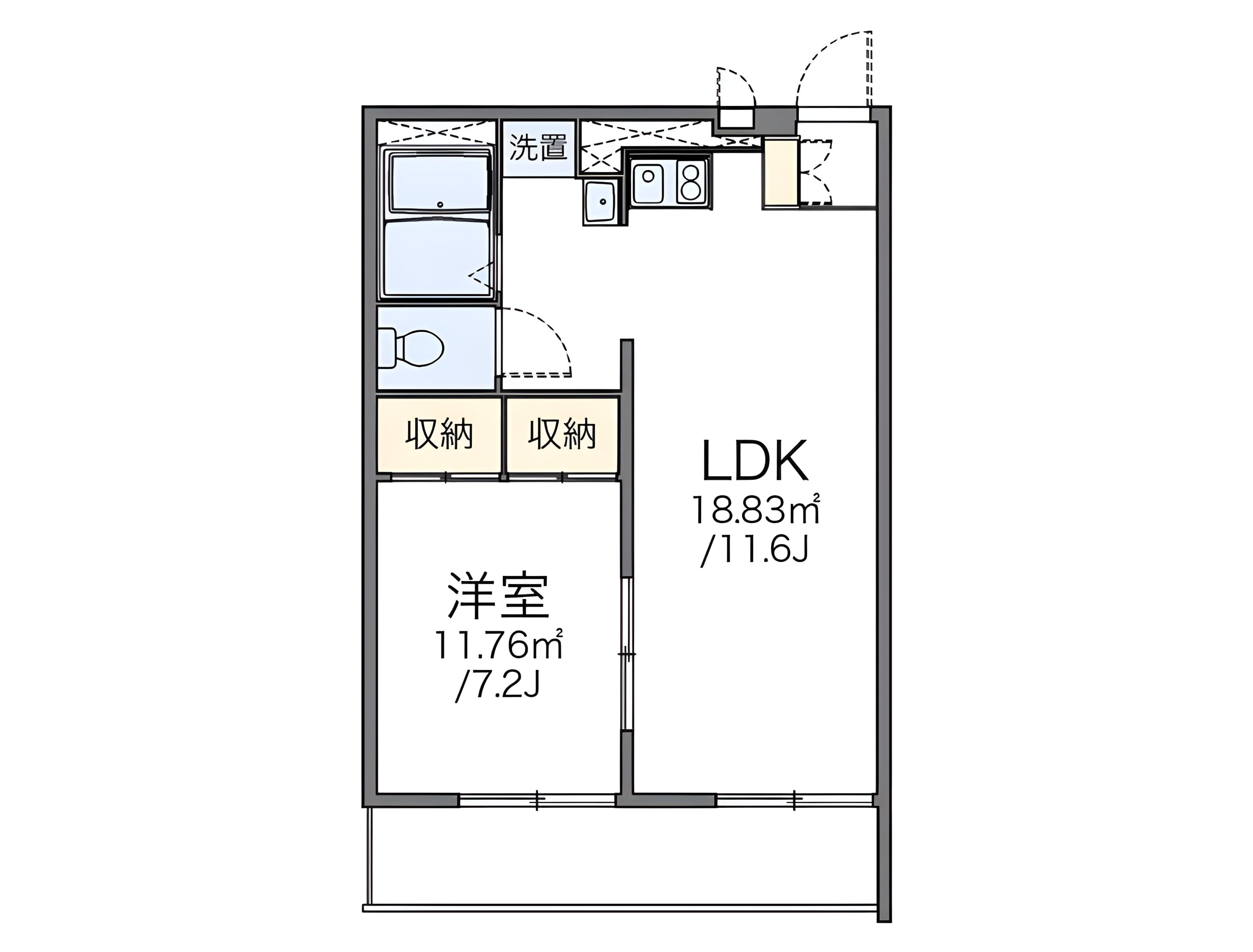レオパレスエスタ 111 間取り図