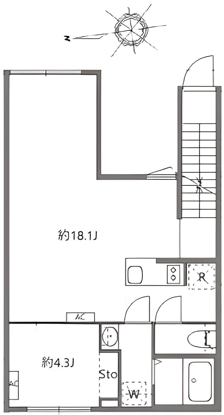 アピチェ戸越銀座 0202 間取り図