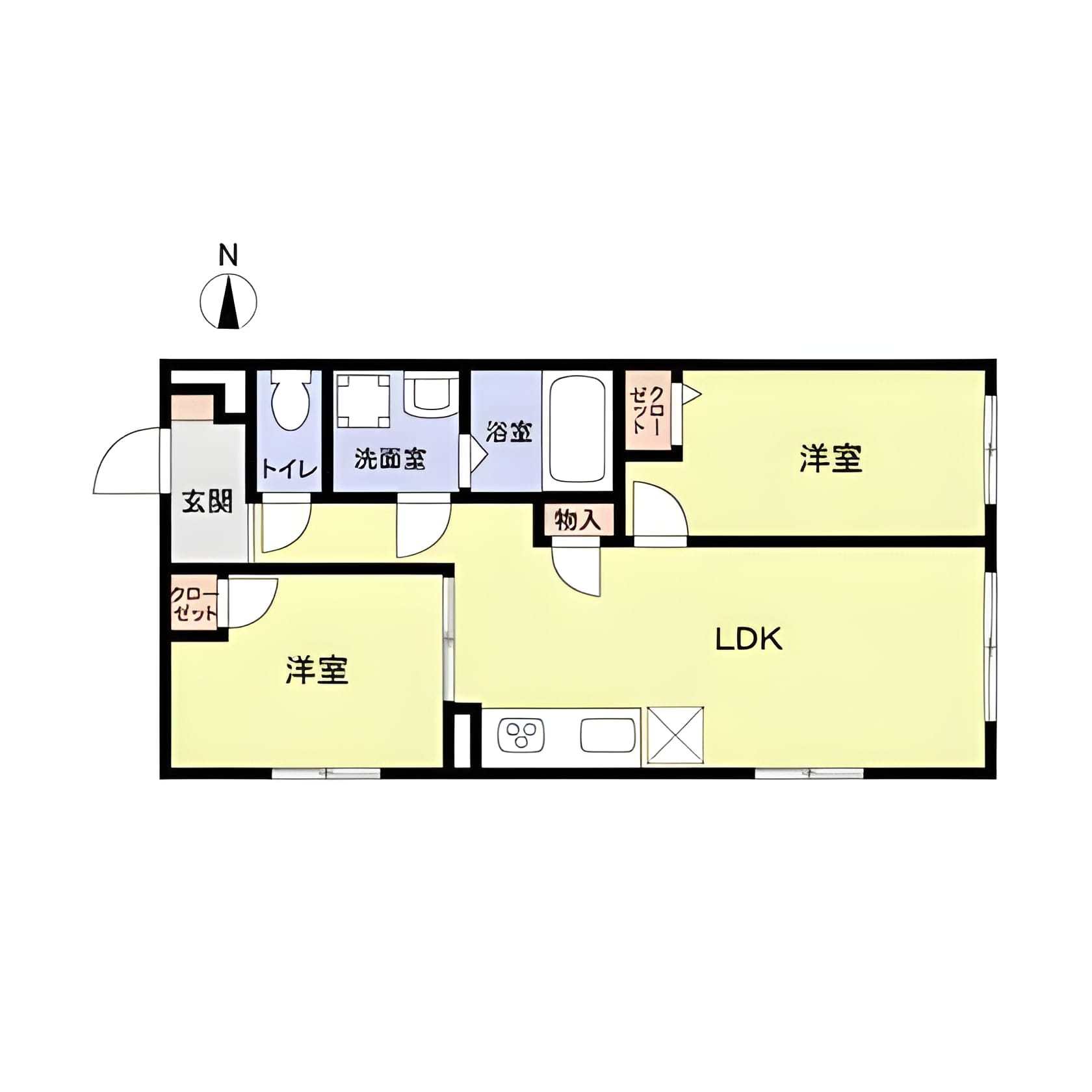 北新宿レーベル 101 間取り図