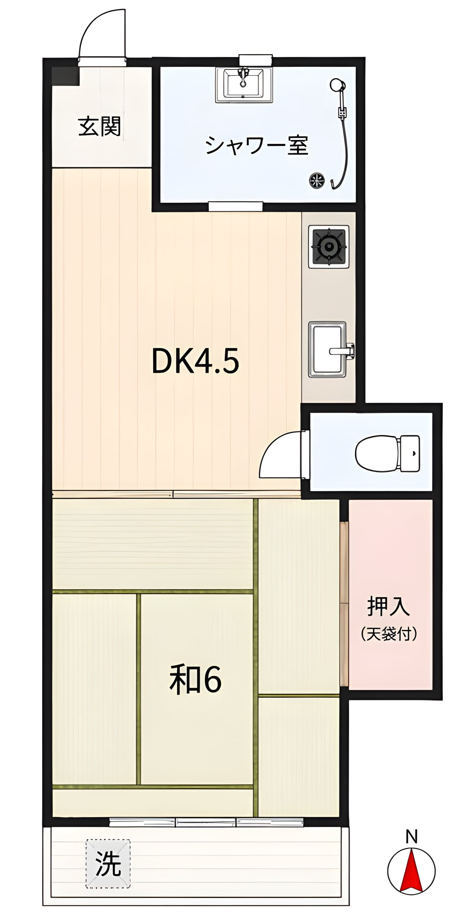 篠永マンション 102 間取り図