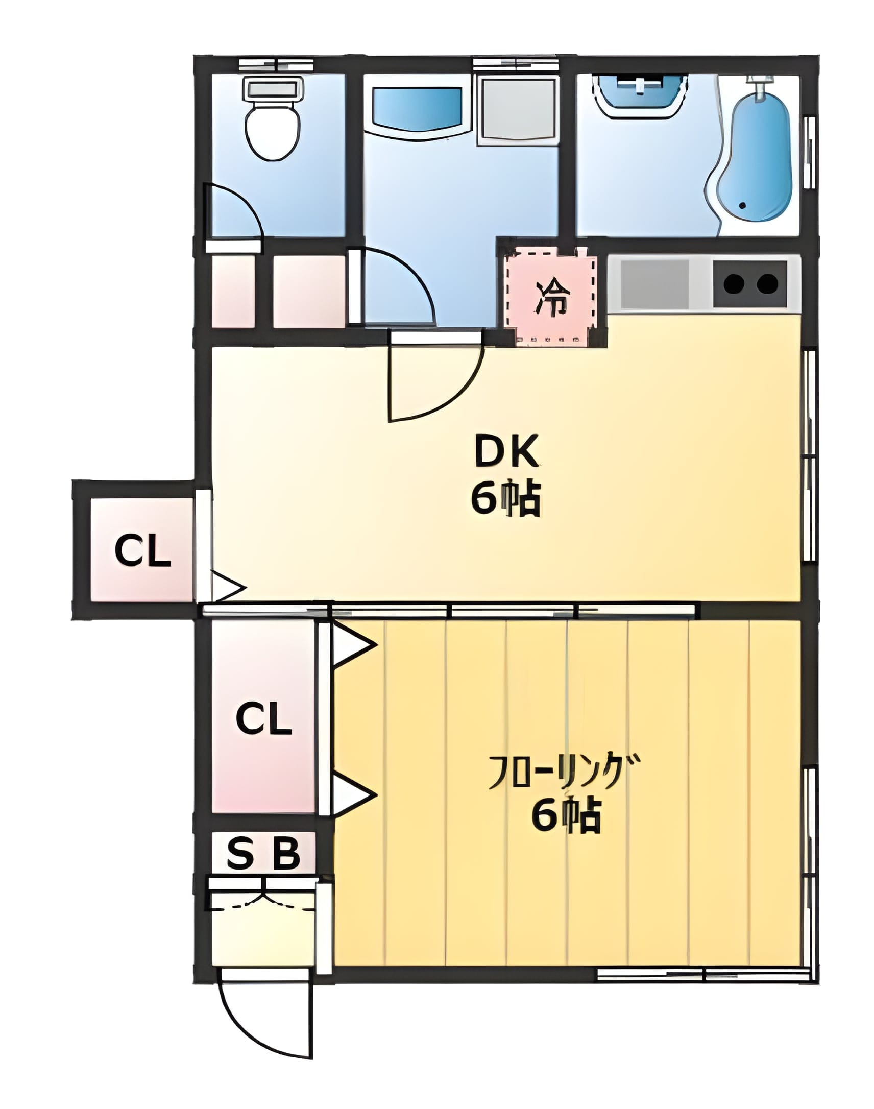 スタウト大久保 101 間取り図
