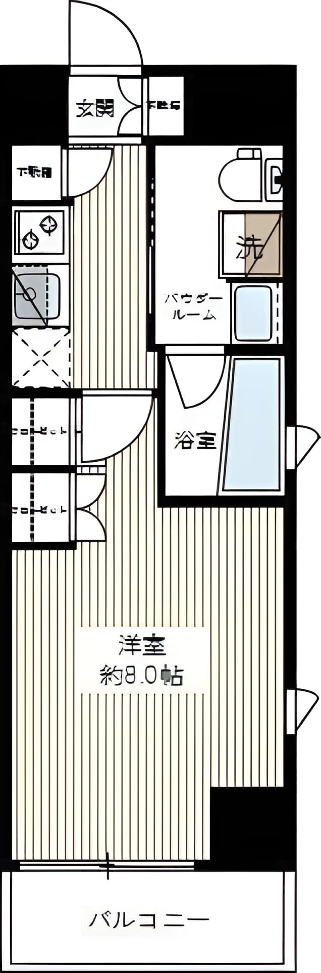 AXAS墨田AsylCourt 404 間取り図