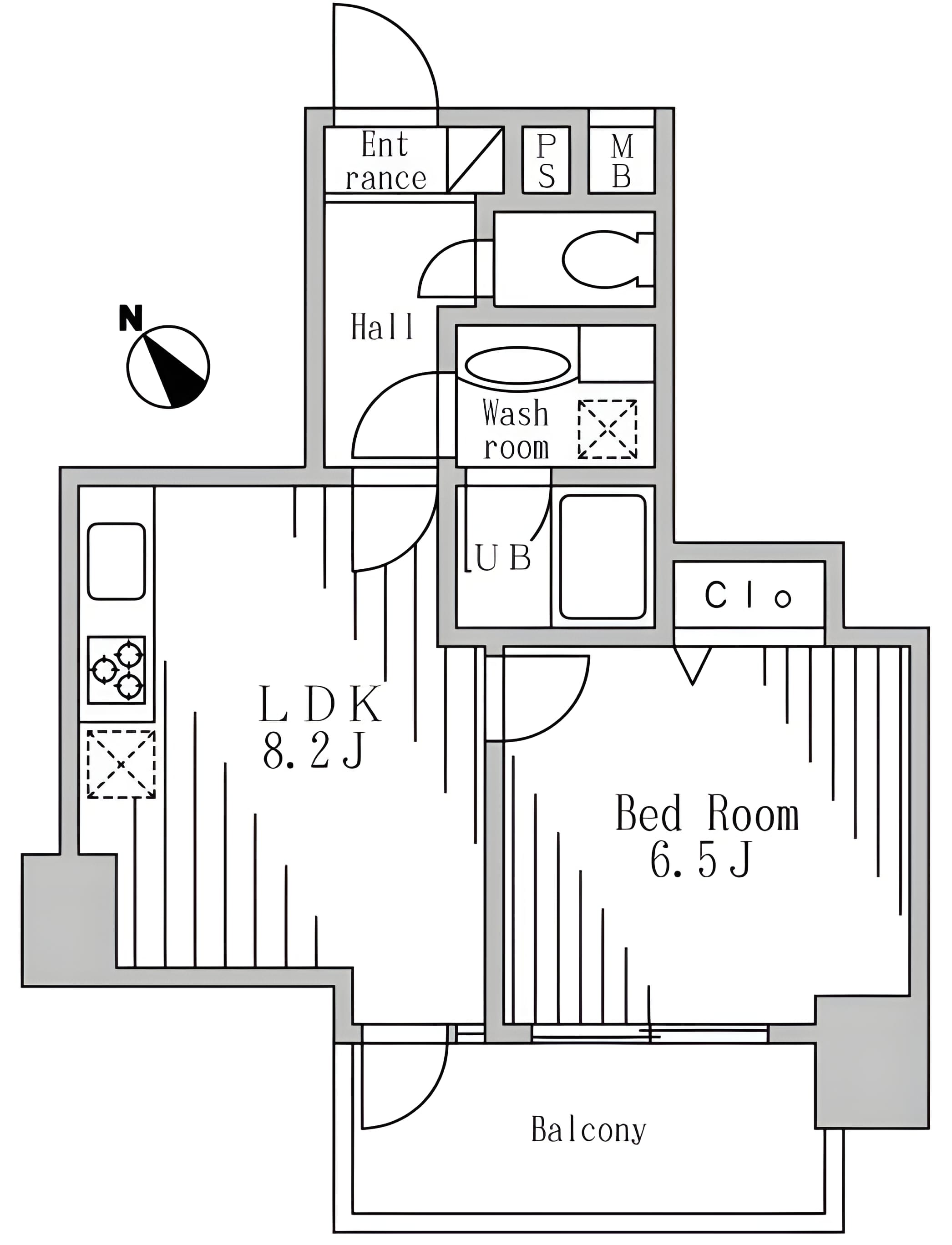 HOPE CITY 秋葉原 1003 間取り図
