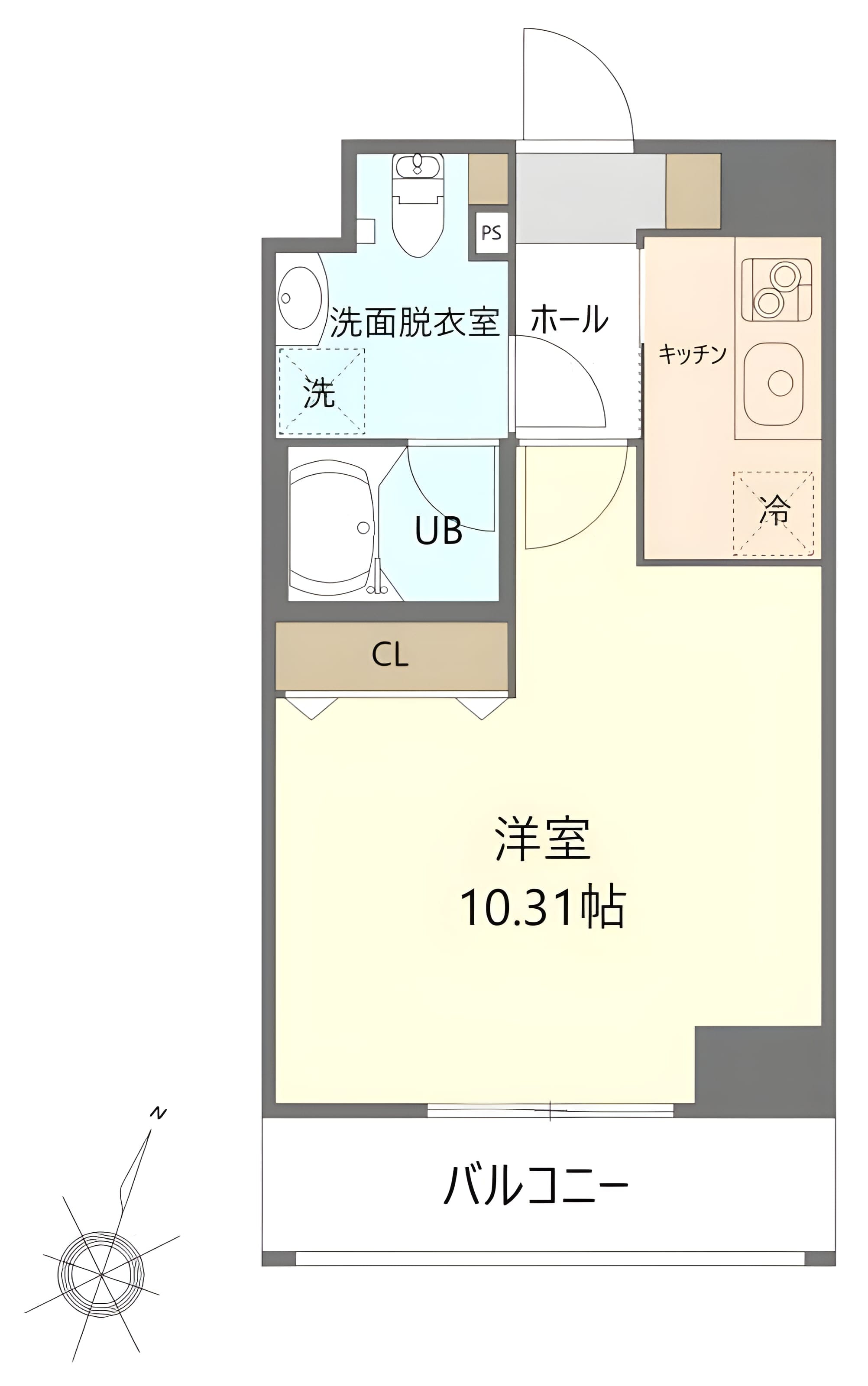 HOPE CITY 秋葉原 1205 間取り図