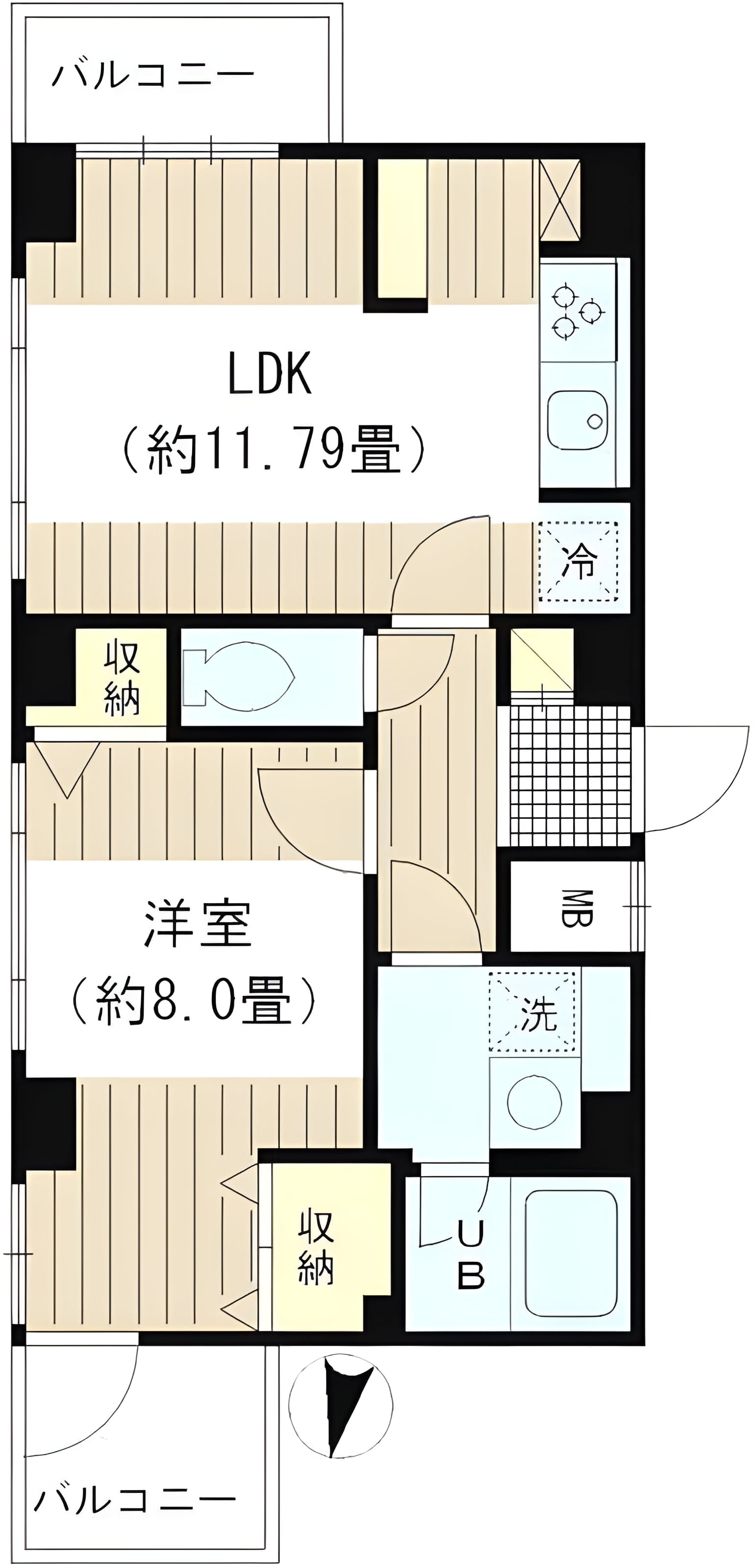 COLORS GARDEN 201 間取り図