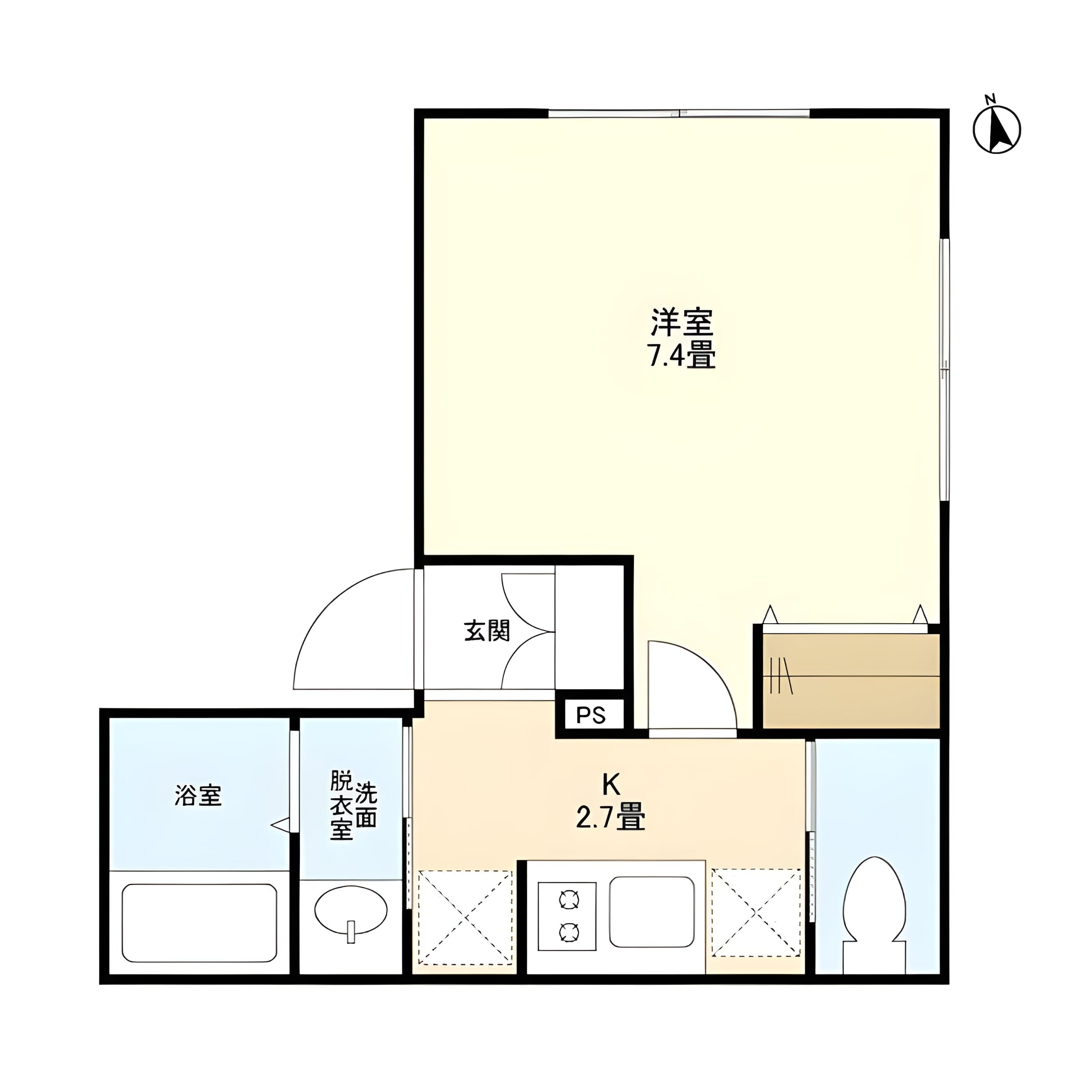ウェルスクエアイズム西小山 303 間取り図