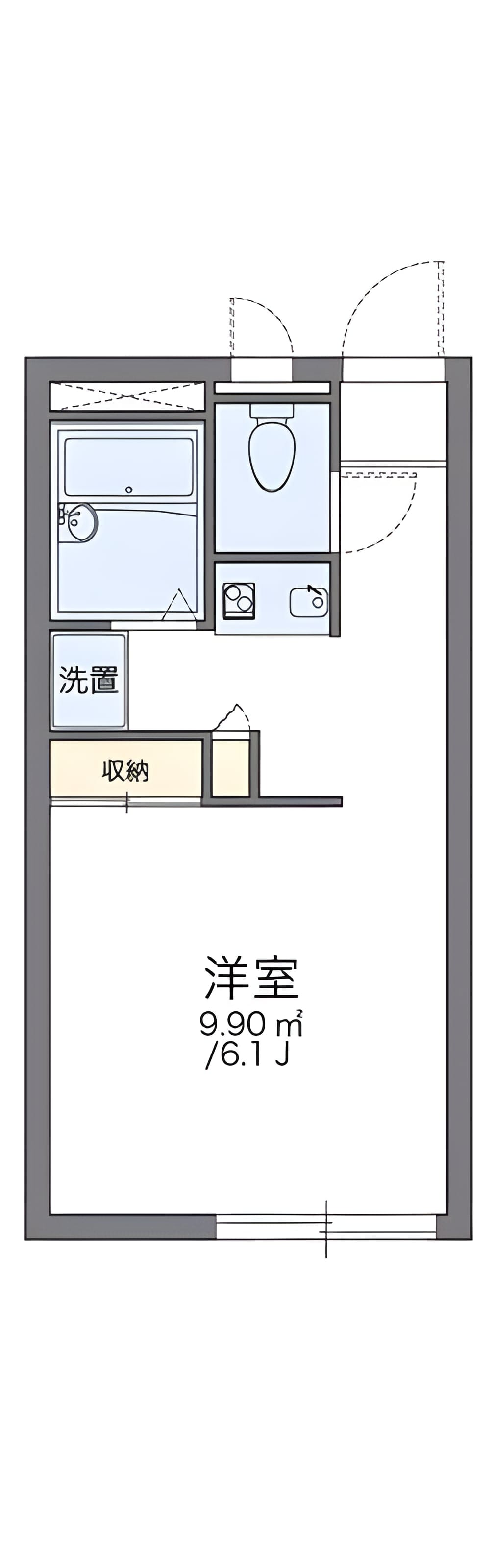レオパレスアロー 101 間取り図