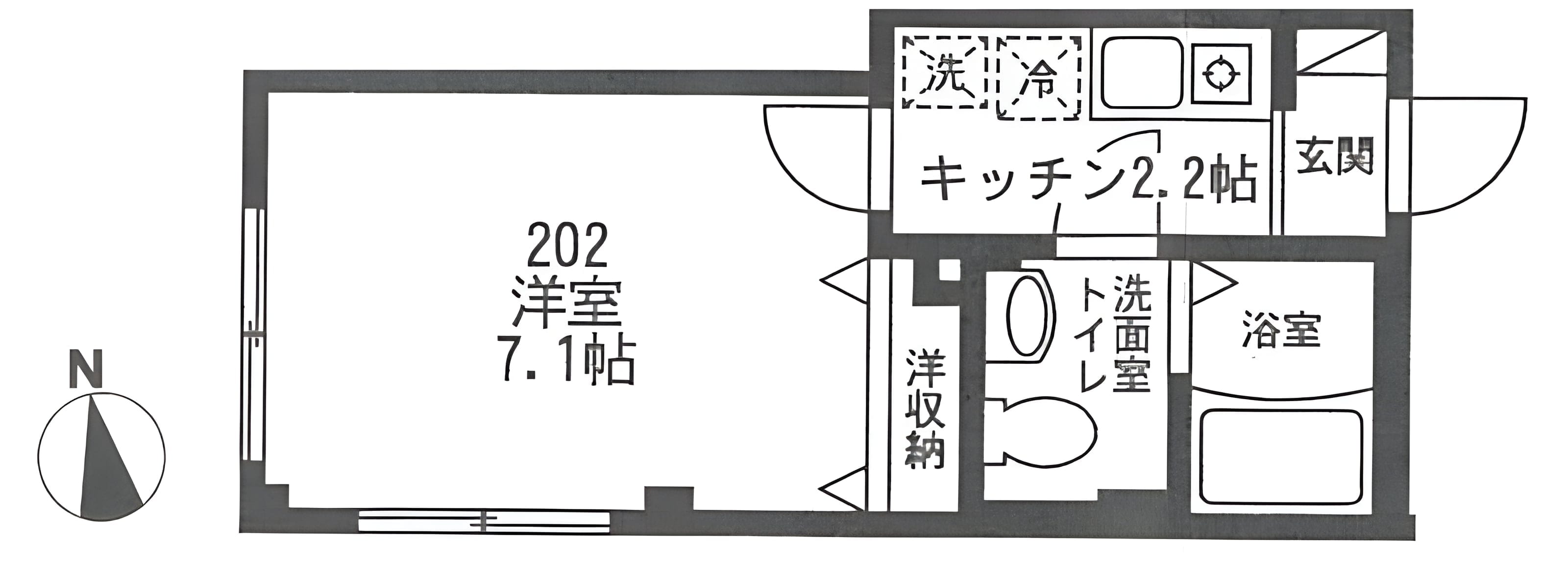 メゾン ド ロリエ 202 間取り図