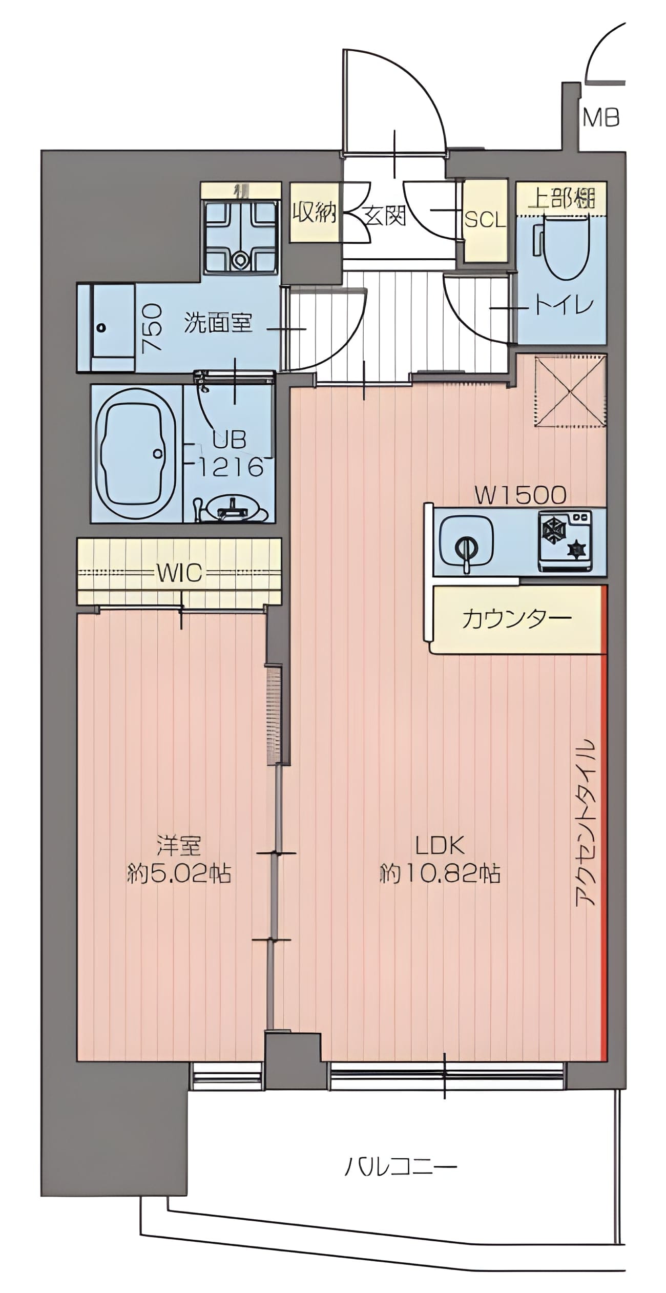 プレジオ池袋NORTH 1101 間取り図