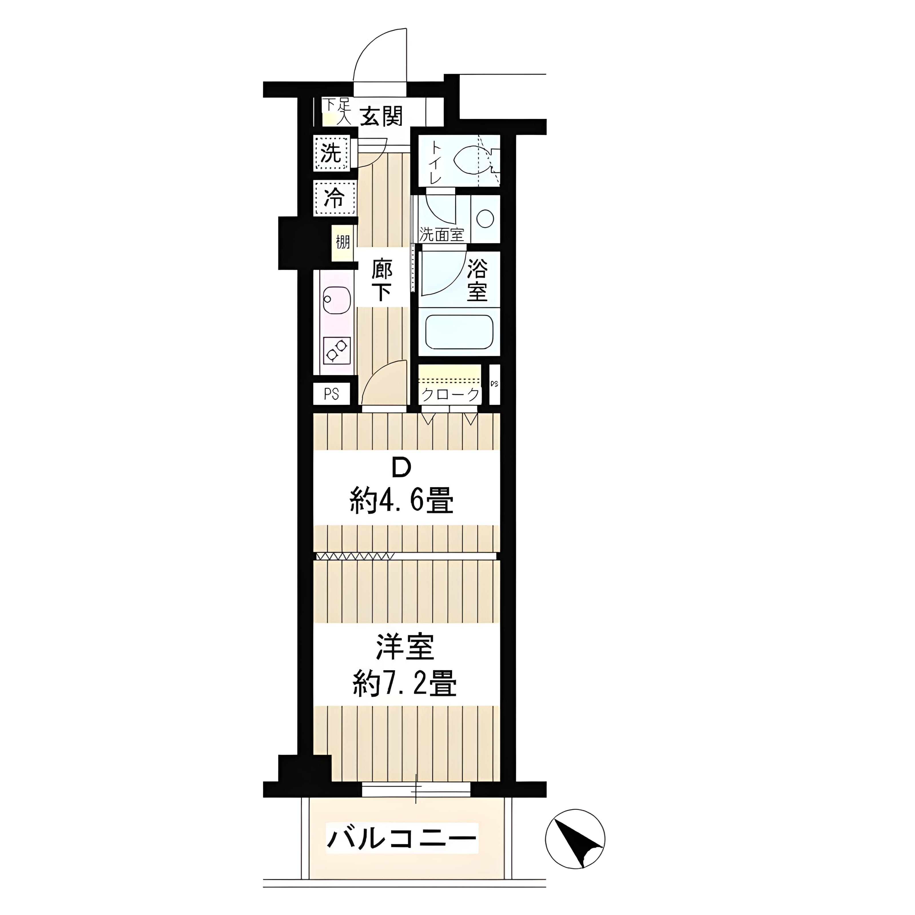 エステージ六義園 103 間取り図