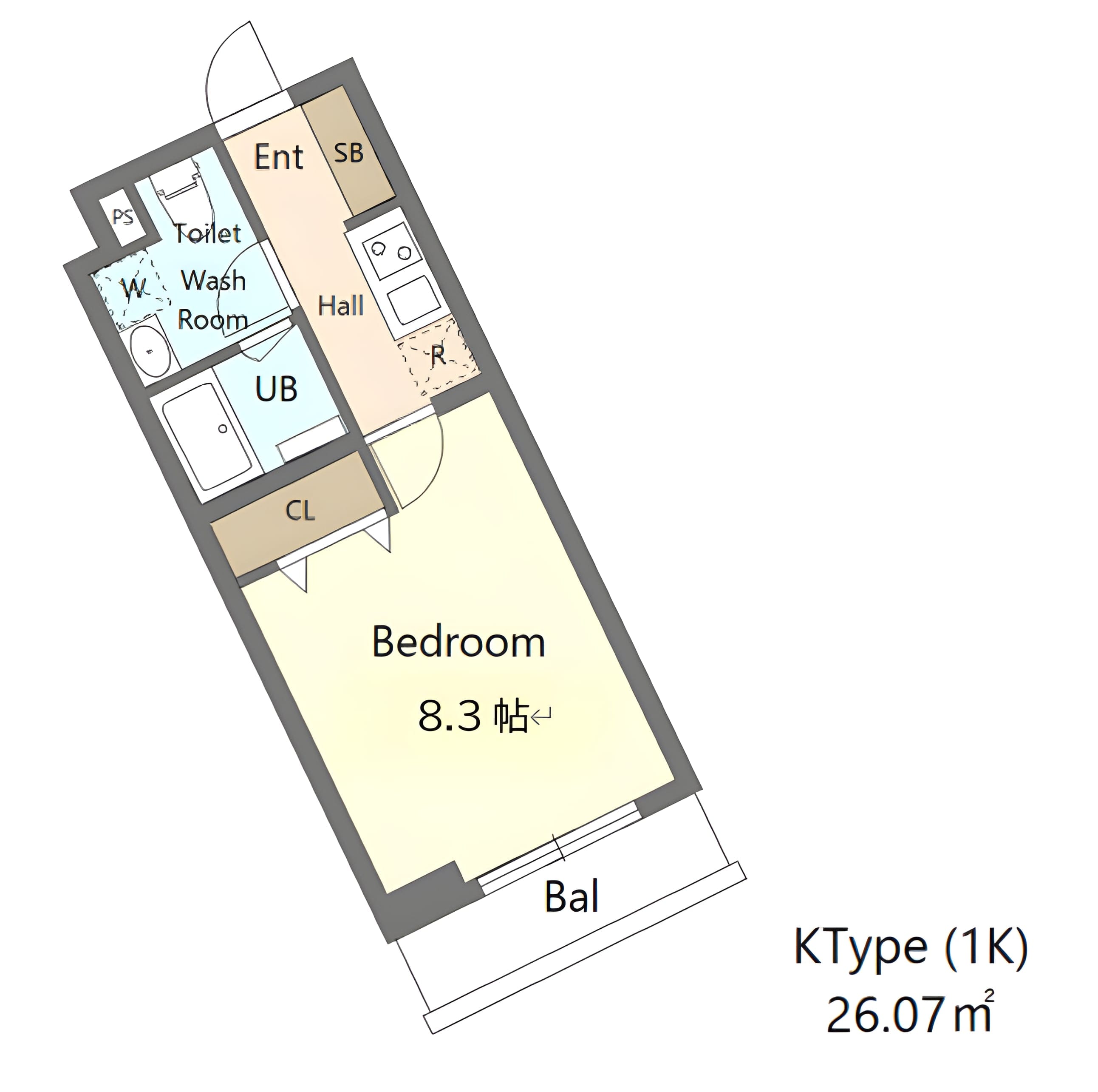 Alivis新江古田 111 間取り図