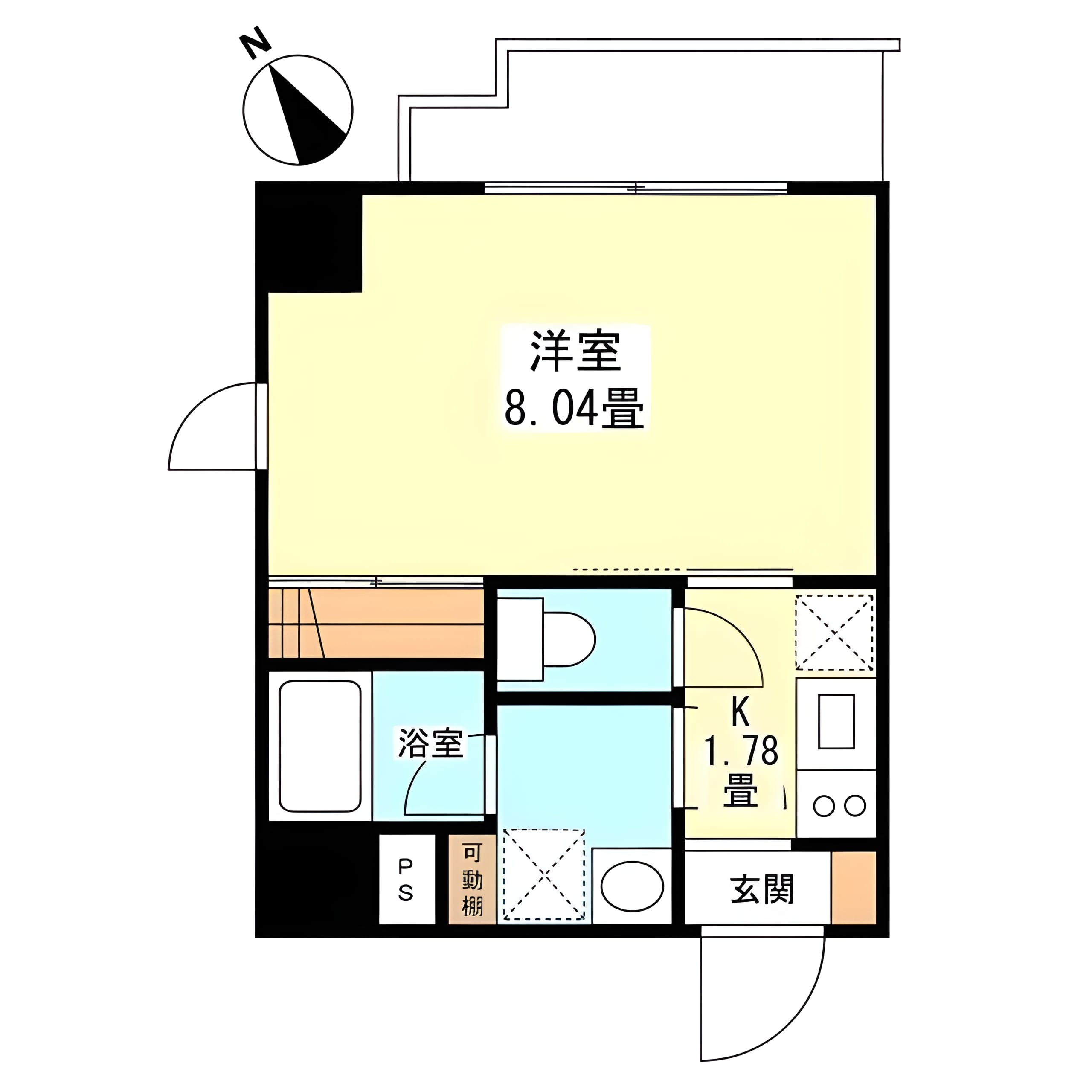 サンクレスト弐番館 0701 間取り図