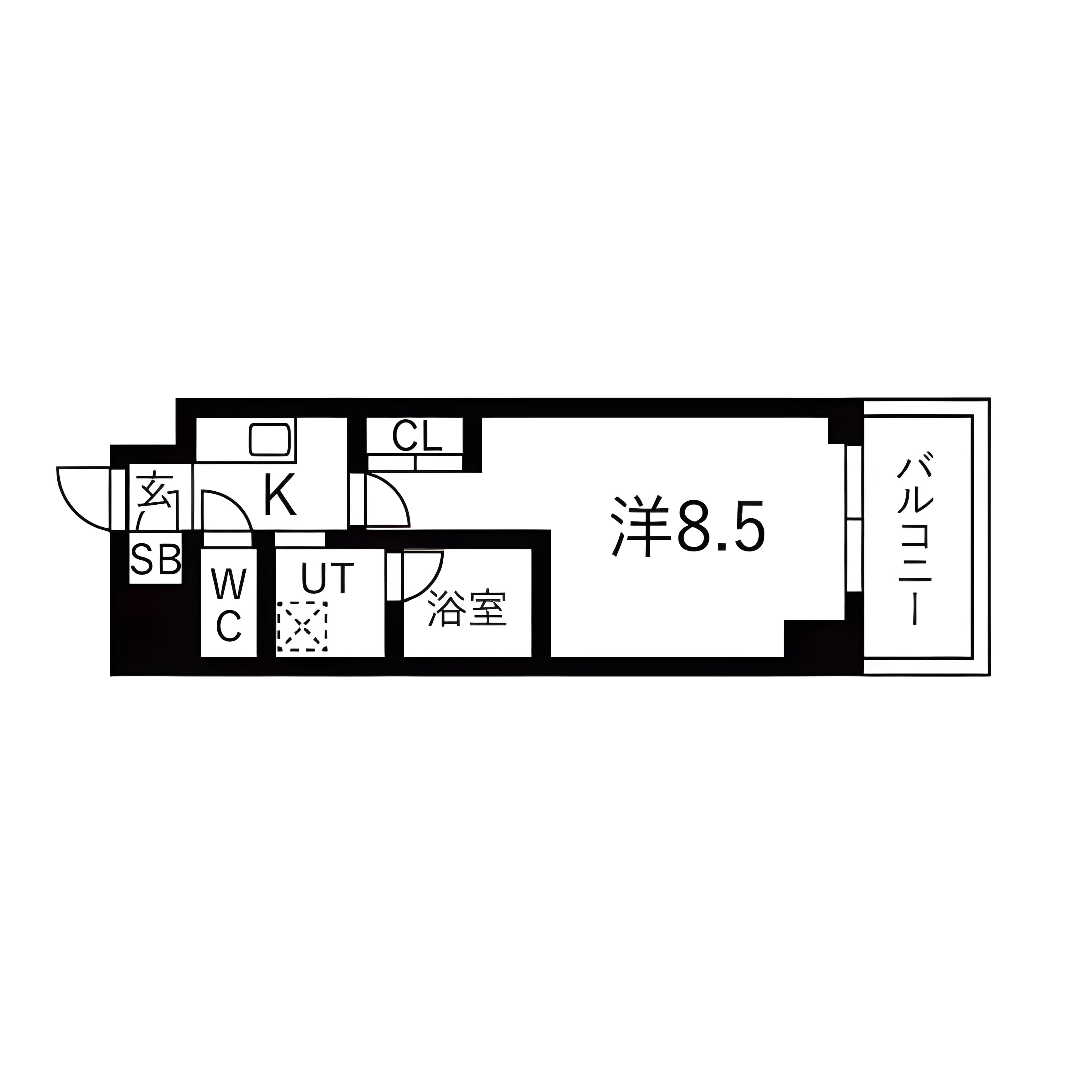 Kーresidence蒲田(旧名称 La Douceur蒲田) 402 間取り図