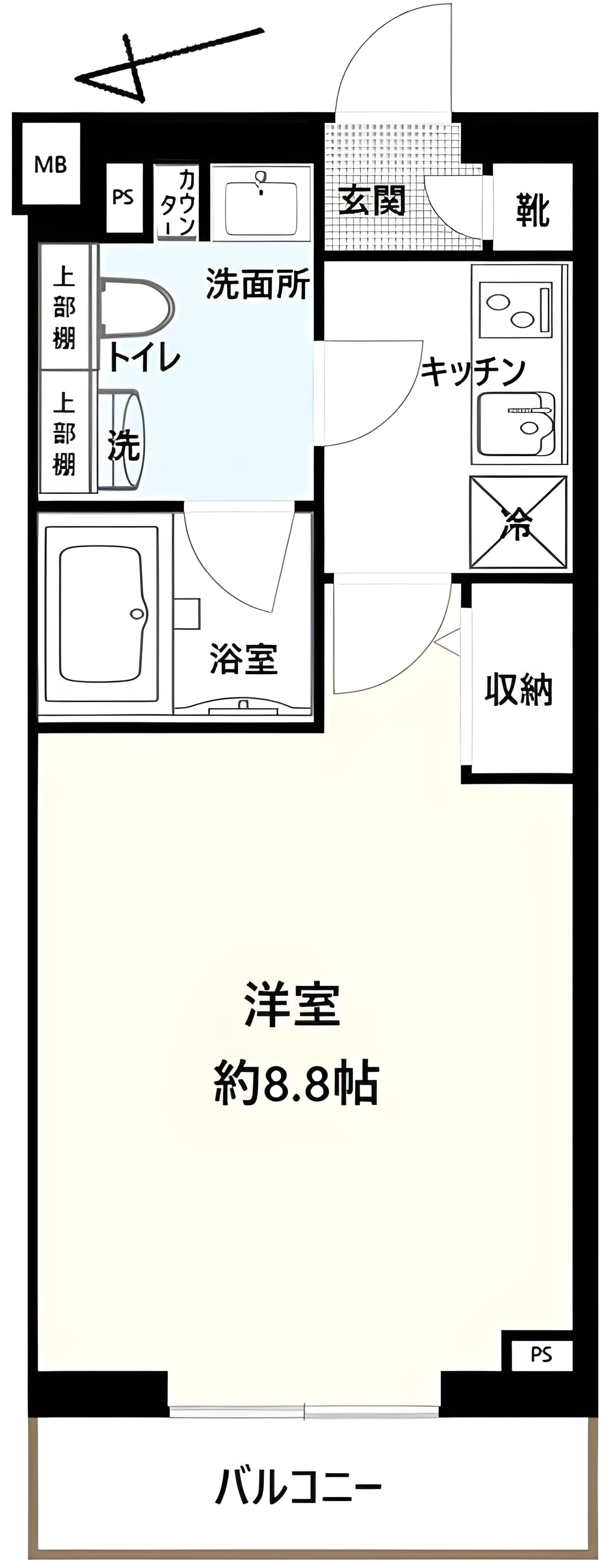GENOVIA板橋東山町skygarden 313 間取り図