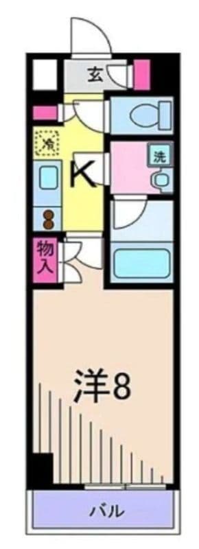 アルテカーサアリビエ綾瀬 510 間取り図