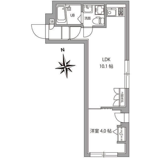 ジェムストーン南品川 104 間取り図