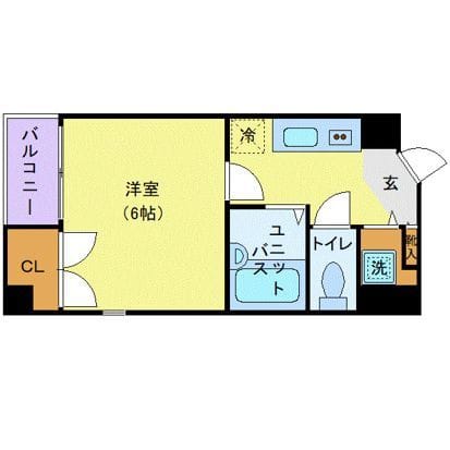 ヴィレ日本橋箱崎 701 間取り図