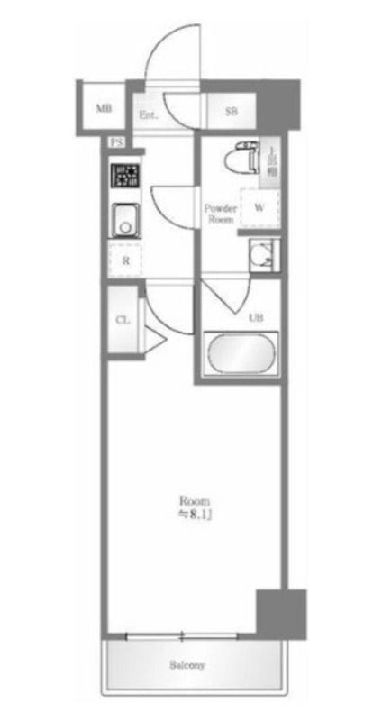 ベルシード池袋本町 407 間取り図