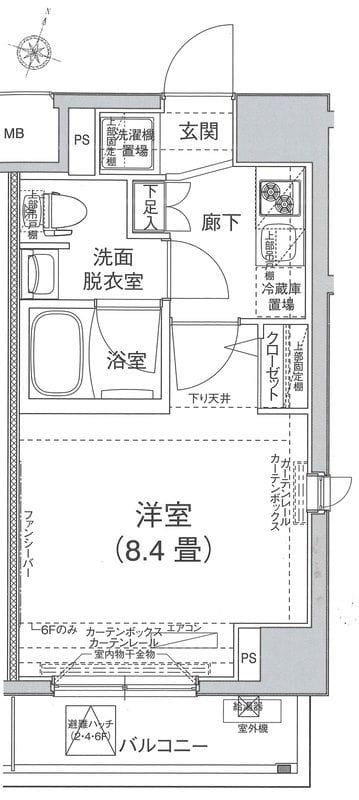 アイルイムーブル西日暮里 305 間取り図