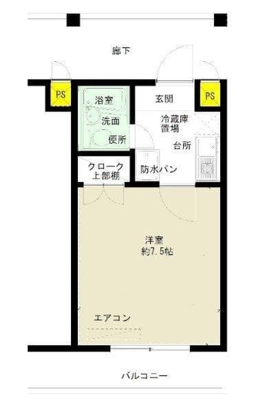 清水学生会館A館 102