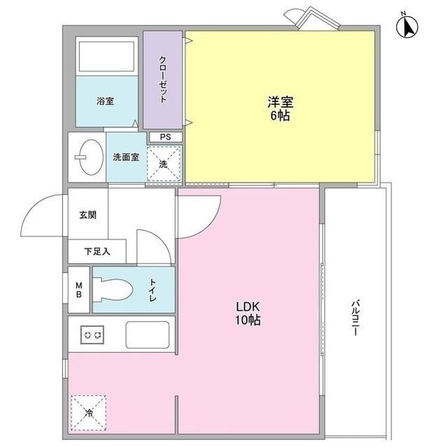 RUELLE神宮前 201 間取り図