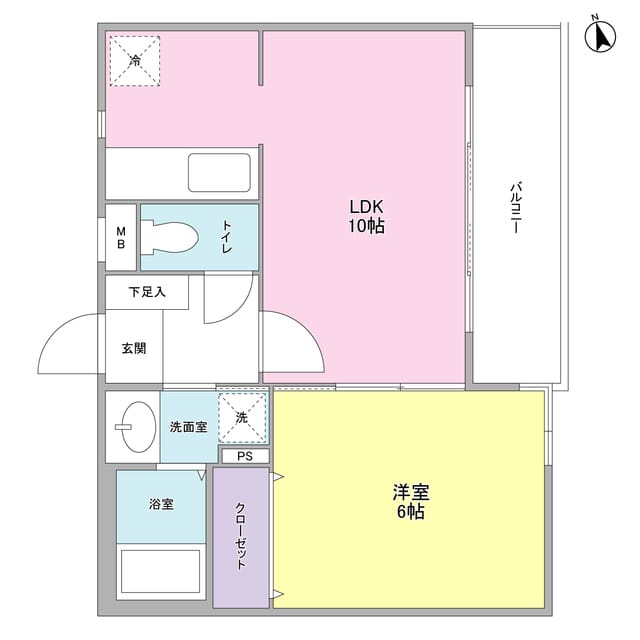 RUELLE神宮前 202 間取り図