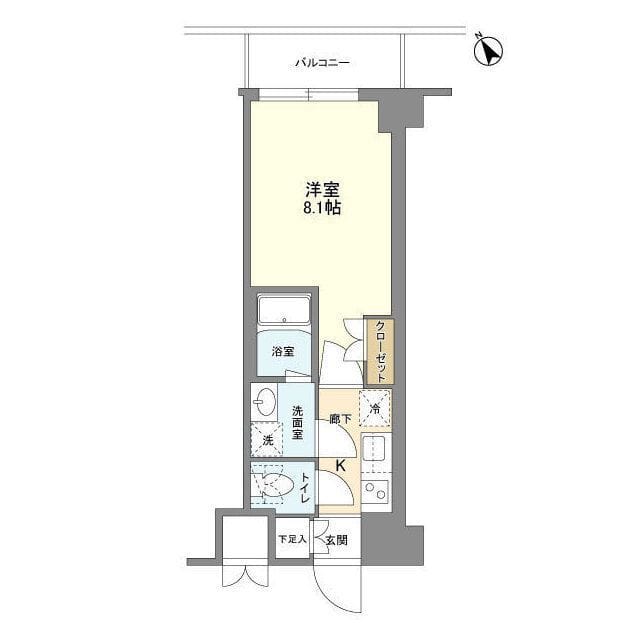 KDXレジデンス西調布 505 間取り図