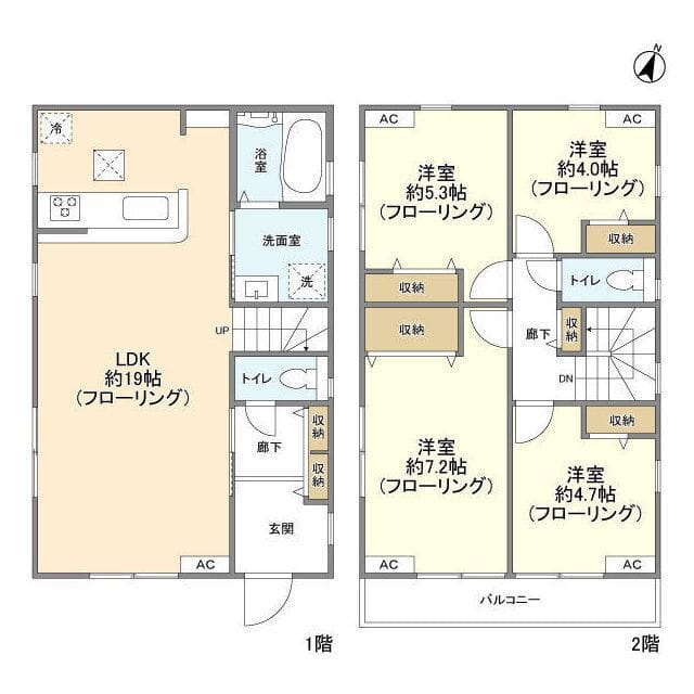 Kolet麻生高石 23.9万円/入力なし/なし 間取り図