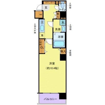 クレヴィスタ豊洲ベイサイドⅡ 605 間取り図