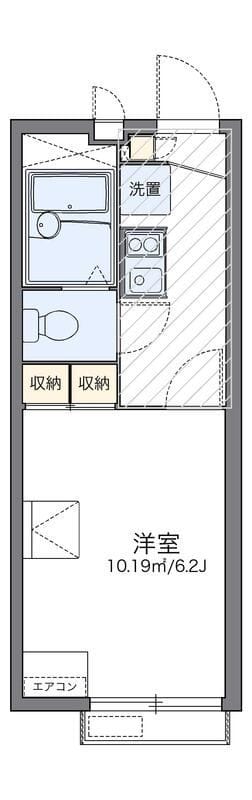 レオパレスグレイスSHINOⅡ 207 間取り図