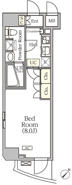 アジールコート門前仲町 803