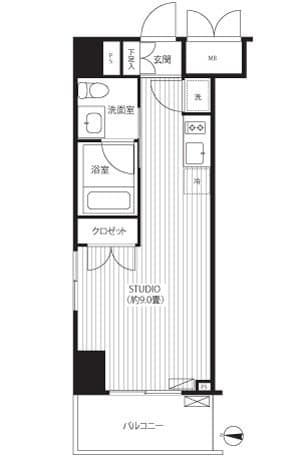 グランハイツ錦糸町 705 間取り図