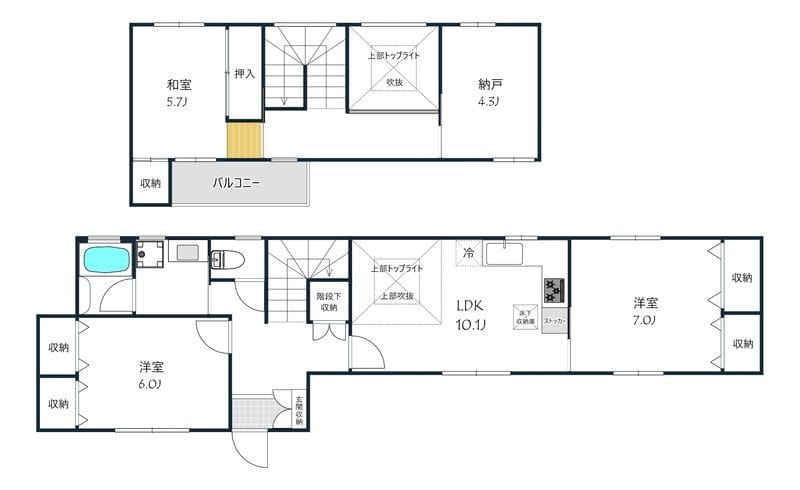 池尻4丁目戸建(2世帯の内、1区画貸し) 32万円/なし/入力なし 間取り図