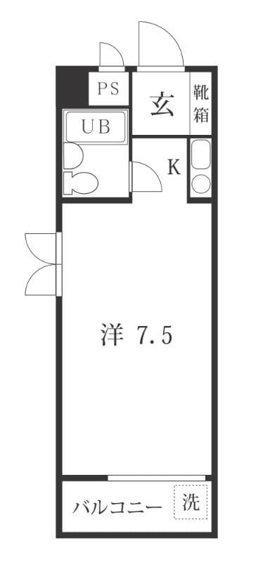 駒込K&M 401 間取り図