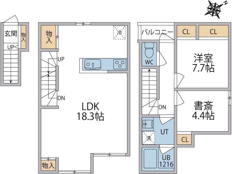 アレーゼ下馬 202 間取り図