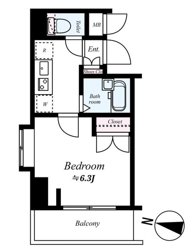 ヴェローナ板橋本町 803 間取り図