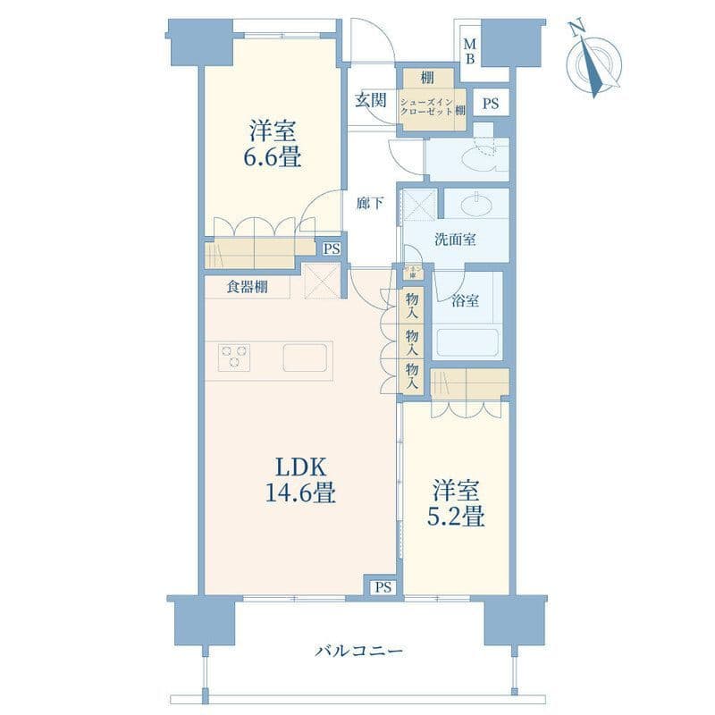 パークハウスサンセジュール 1403 間取り図