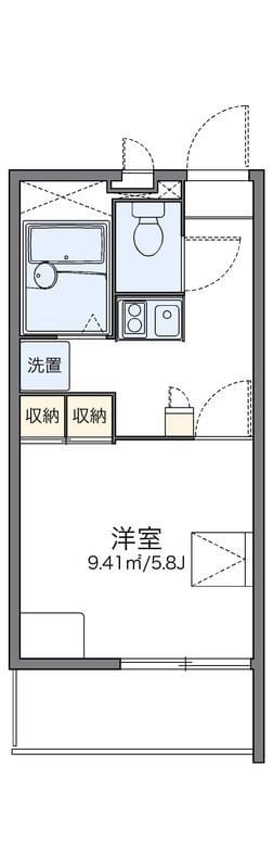 レオパレス多摩川 304 間取り図